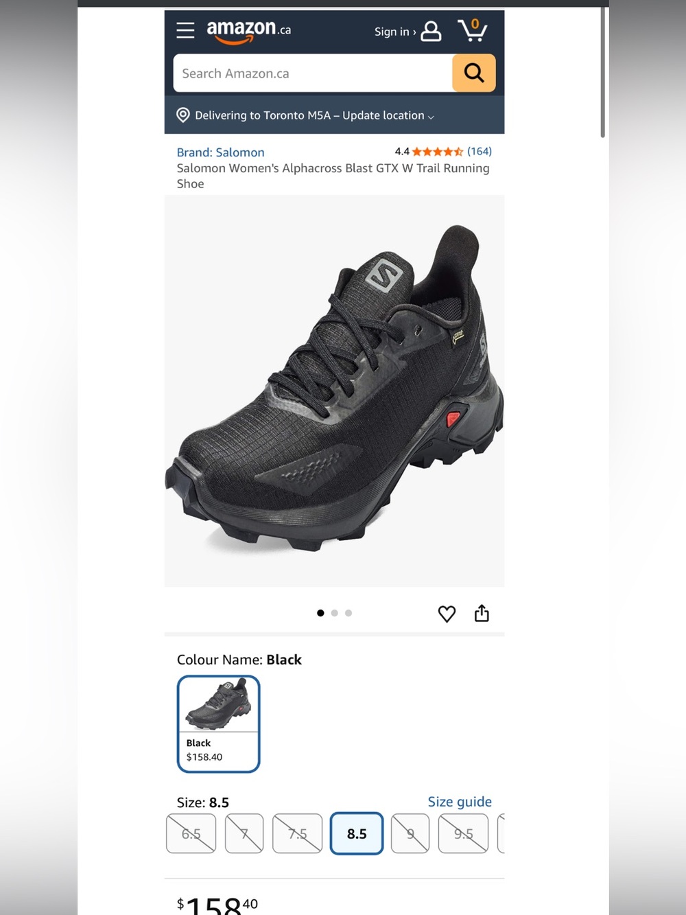 SALOMON 
Alphacross 3 GORE-TEX Trail Running Shoes - Men's 8.5